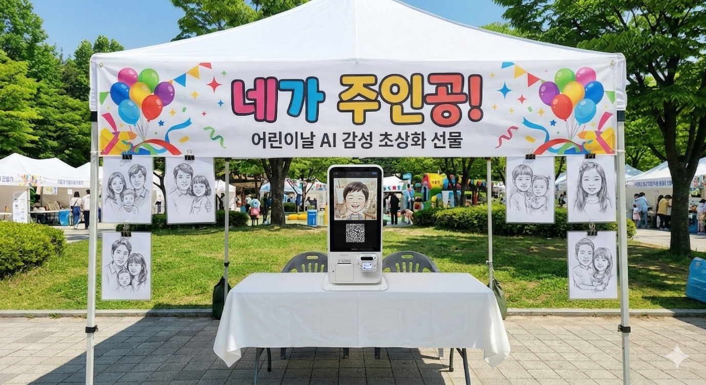 2026 광명시 어린이날 AI 캐리커처 체험 부스