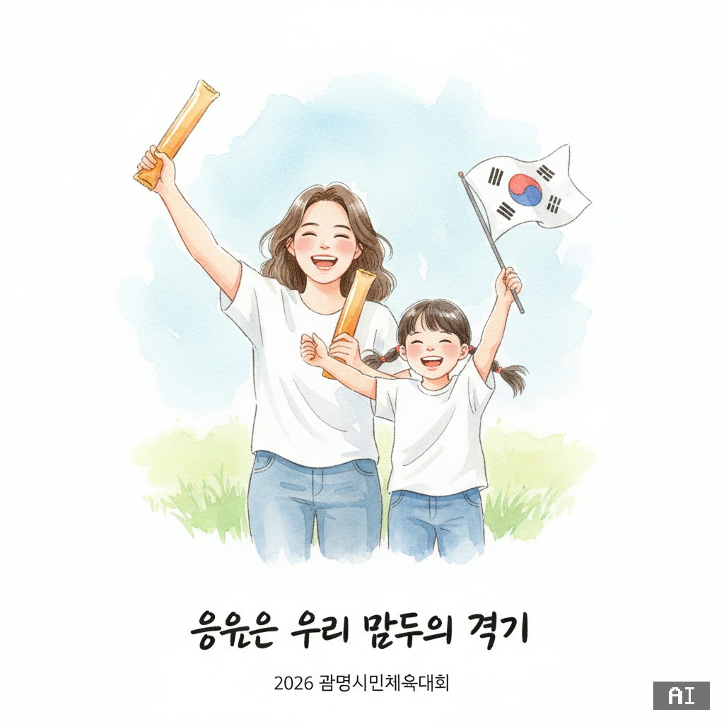 수채화 스포츠 일러스트