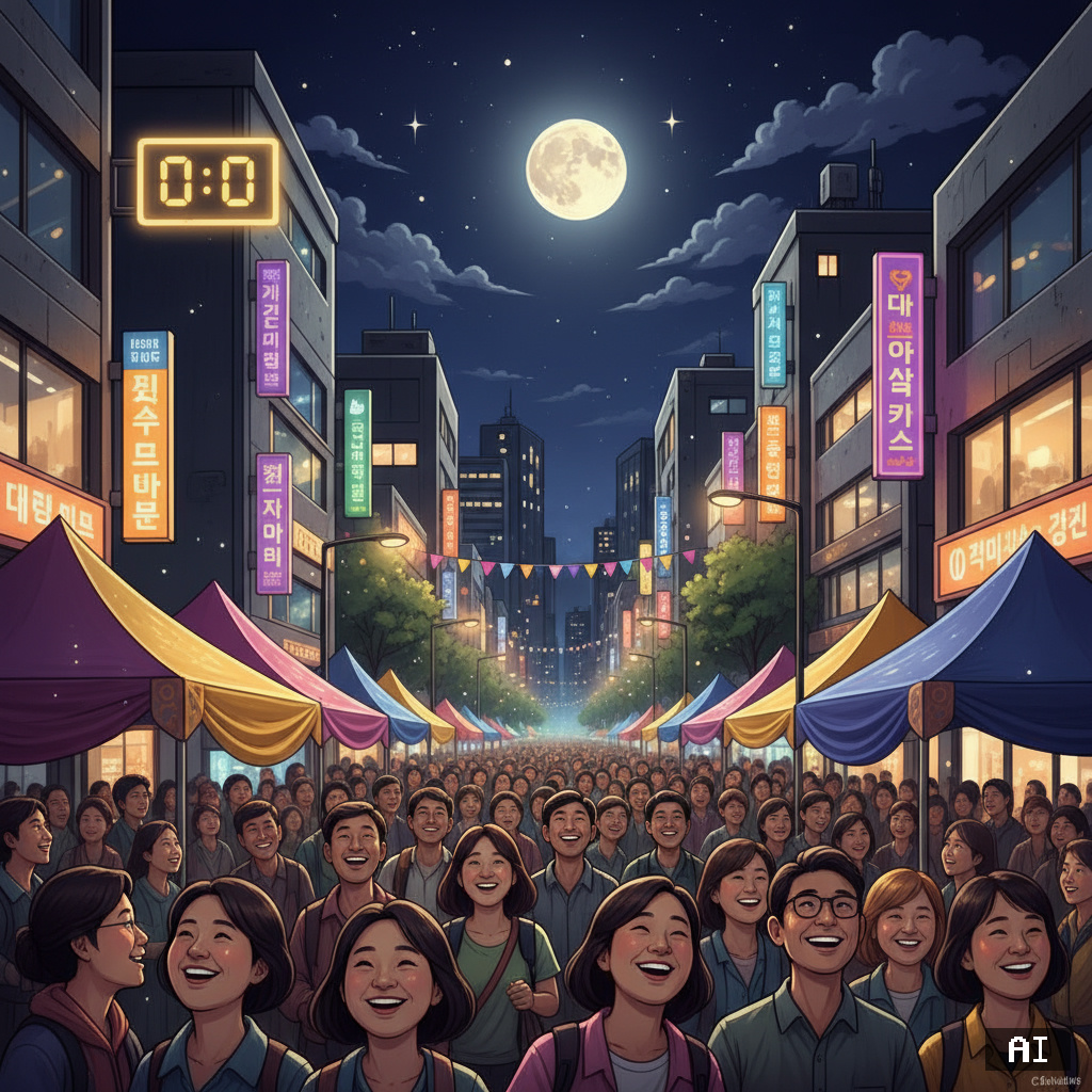 대전 0시 축제 야경 컨셉