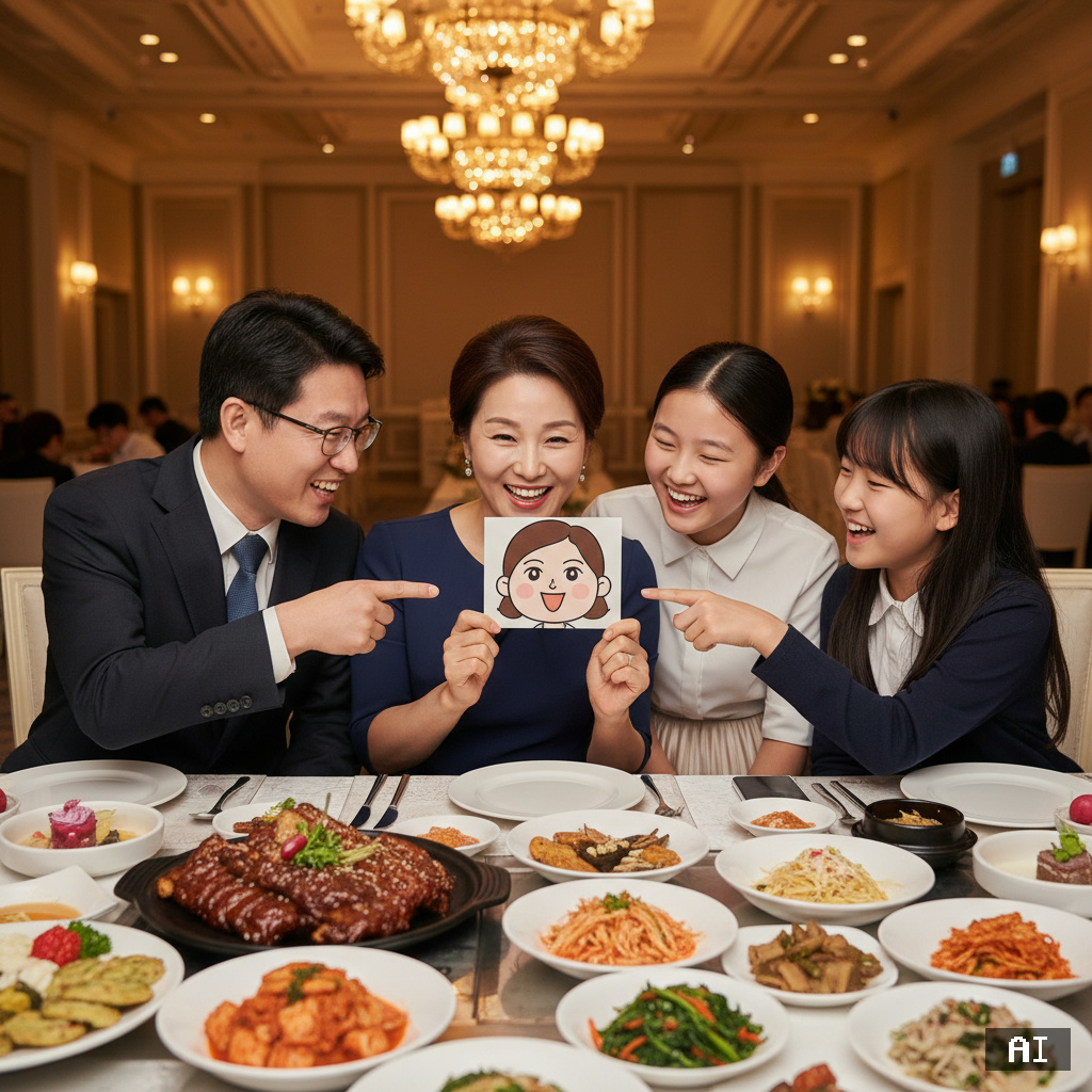 출장 뷔페 AI 캐리커처 체험 현장
