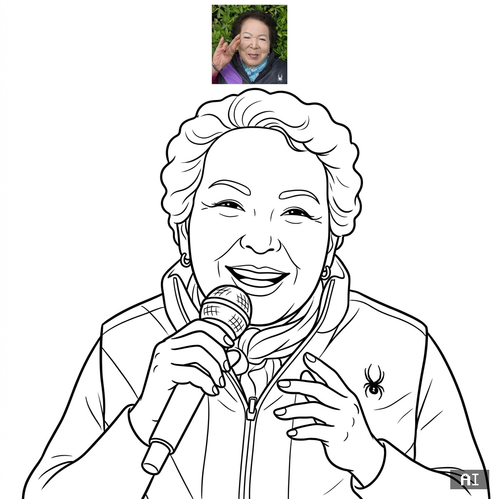 노래 부르기 색칠 도안